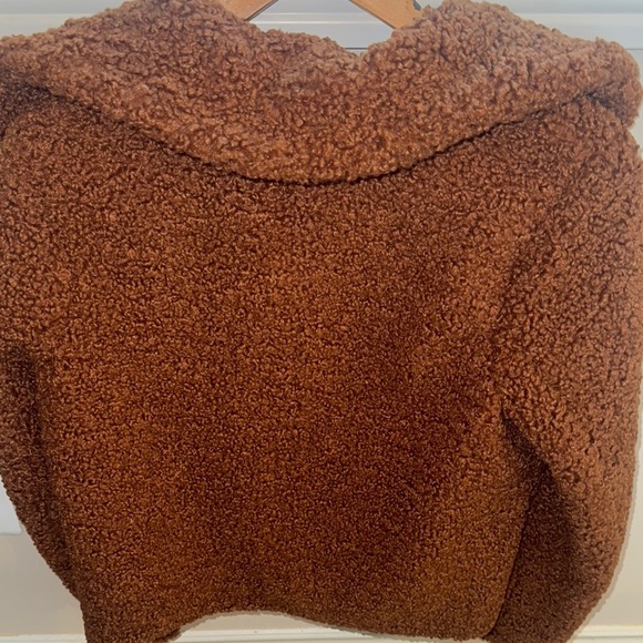 Forever 21 Warm Brown Fleece Jacket - Picture 5 of 5